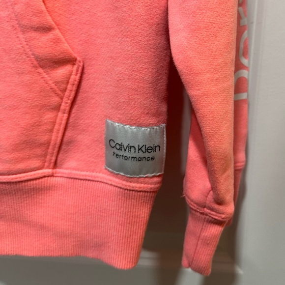 Calvin Klein Performance Half Zip Pull Over Front Pocket Pink Size Medium - Picture 7 of 8